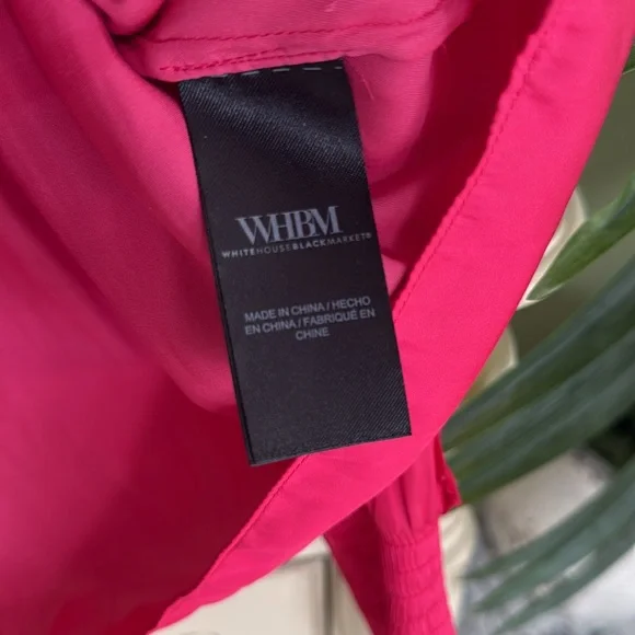 White House Black Market Tie-Neck Ruffle-Sleeve Blouse size M - Picture 7 of 7